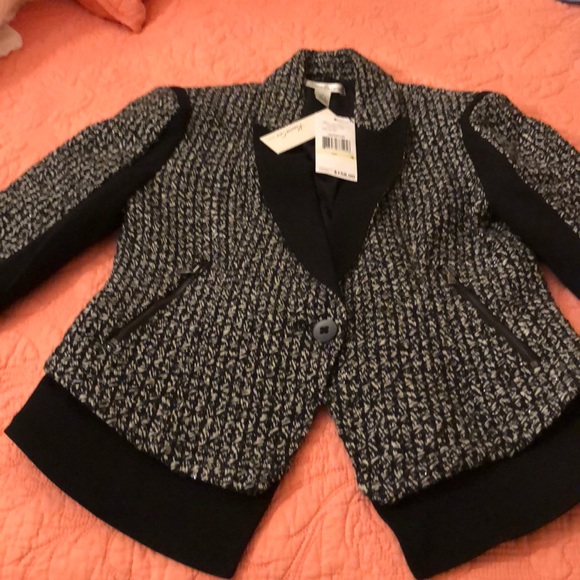 Black and white/sparkle Kenneth Cole jacket new - Picture 1 of 5